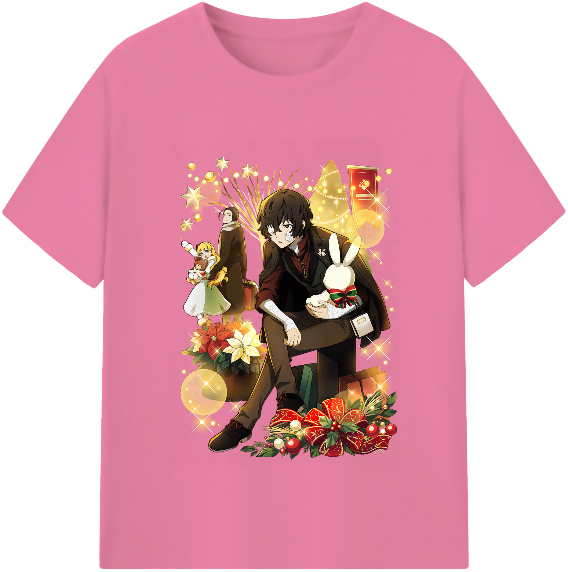 （画像用） 文豪ストレイドッグス Bungo Stray Dogs 綿100％半袖Tシャツ（フロントプリント）